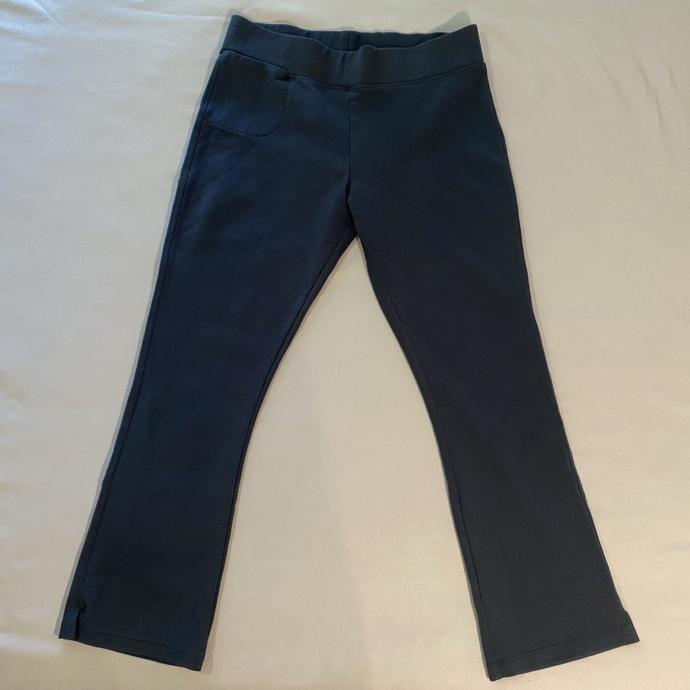 American Giant Boot Cut Size 6 Pants Slate Blue Ankle Length Active Yoga Sports